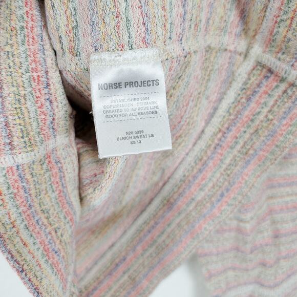 Norse Projects Size Small Crew Ulrich Sweat shirt multi color stripe - Picture 6 of 7